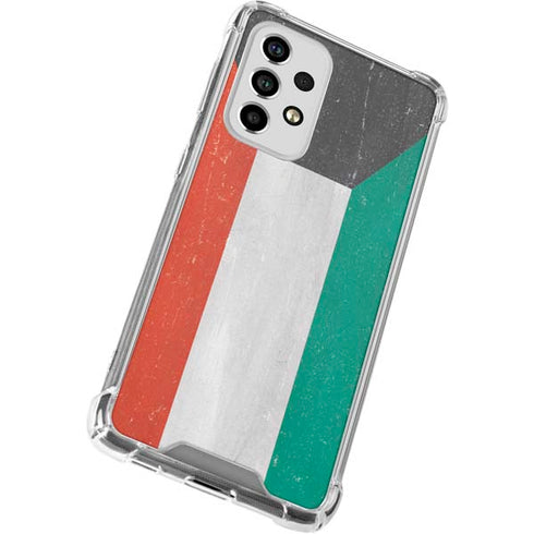 Kuwait Flag Distressed Galaxy A33 5G Clear Case