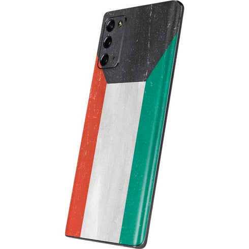 Kuwait Flag Distressed Galaxy Note20 5G Skin