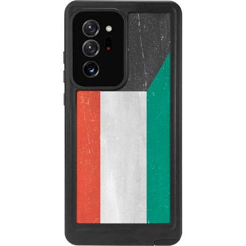 Kuwait Flag Distressed Galaxy Note20 Ultra 5G Waterproof Case