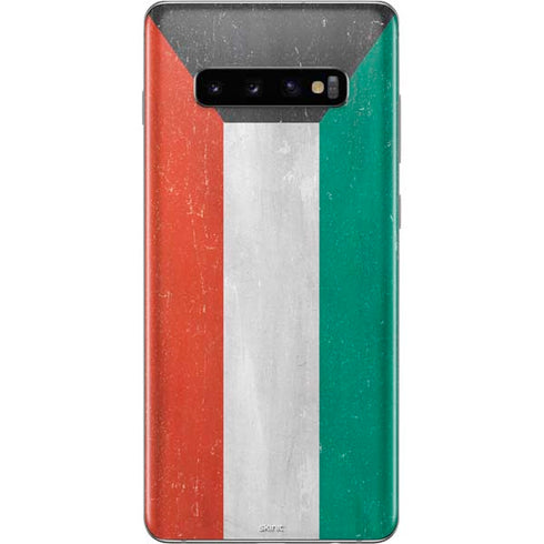 Kuwait Flag Distressed Galaxy S10 Plus Skin