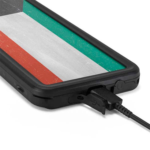 Kuwait Flag Distressed Galaxy S20 Plus Waterproof Case