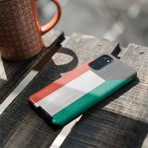 Kuwait Flag Distressed Galaxy S20 Pro Case
