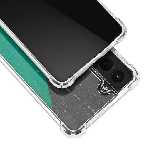Kuwait Flag Distressed Galaxy S21 5G Clear Case