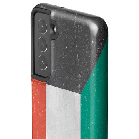 Kuwait Flag Distressed Galaxy S21 5G Pro Case