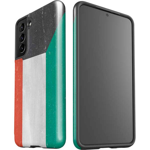 Kuwait Flag Distressed Galaxy S21 5G Pro Case
