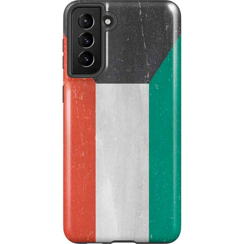 Kuwait Flag Distressed Galaxy S21 Plus 5G Pro Case
