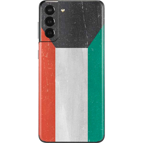 Kuwait Flag Distressed Galaxy S21 Plus 5G Skin