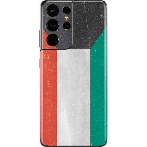 Kuwait Flag Distressed Galaxy S21 Ultra 5G Skin