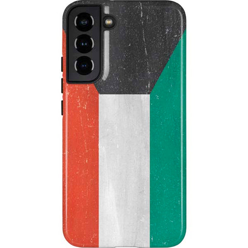 Kuwait Flag Distressed Galaxy S22 Plus Pro Case
