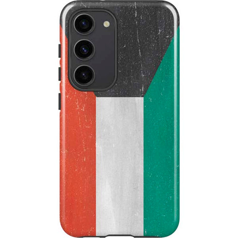 Kuwait Flag Distressed Galaxy S23 Pro Case