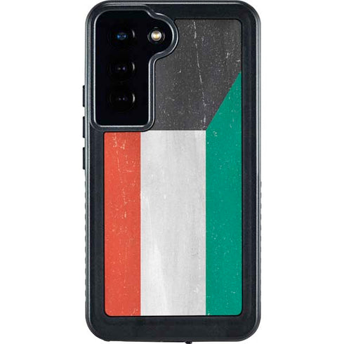 Kuwait Flag Distressed Galaxy S23 Waterproof Case