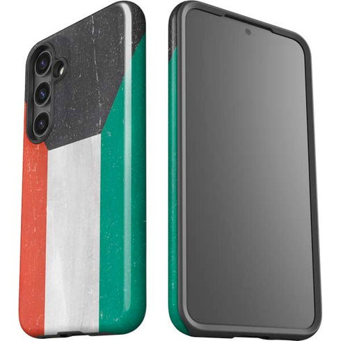 Kuwait Flag Distressed Galaxy S24 Plus Impact Case