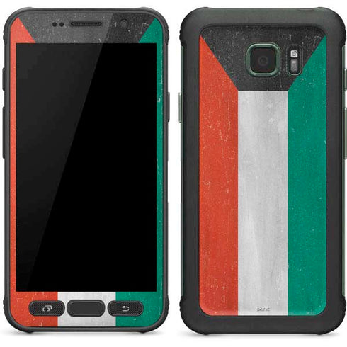 Kuwait Flag Distressed Galaxy S7 Active Skin