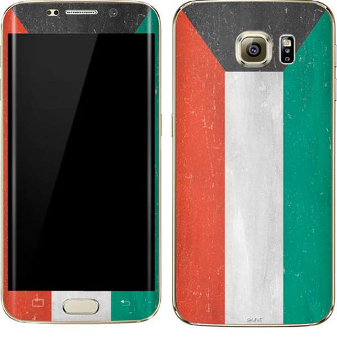 Kuwait Flag Distressed Galaxy S7 Edge Skin