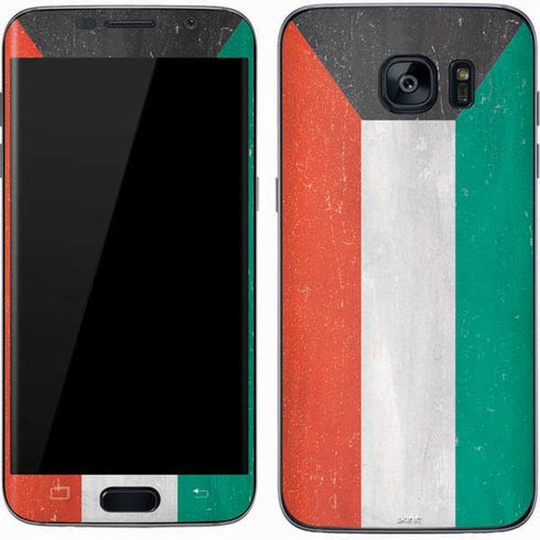 Kuwait Flag Distressed Galaxy S7 Skin