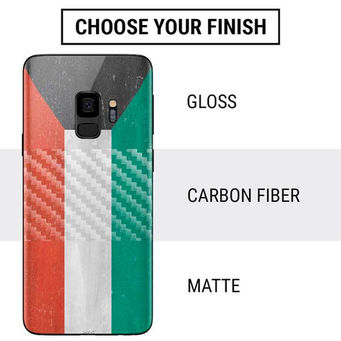 Kuwait Flag Distressed Galaxy S9 Skin