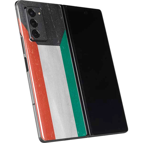 Kuwait Flag Distressed Galaxy Z Fold2 5G Skin
