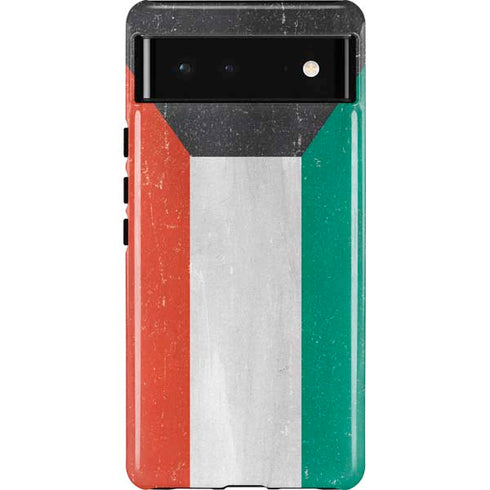 Kuwait Flag Distressed Google Pixel 6 Case