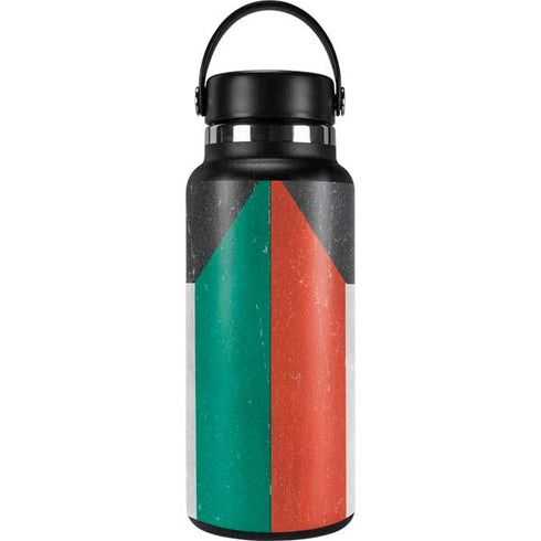 Kuwait Flag Distressed Hydro Flask 32oz Wide Mouth Skin