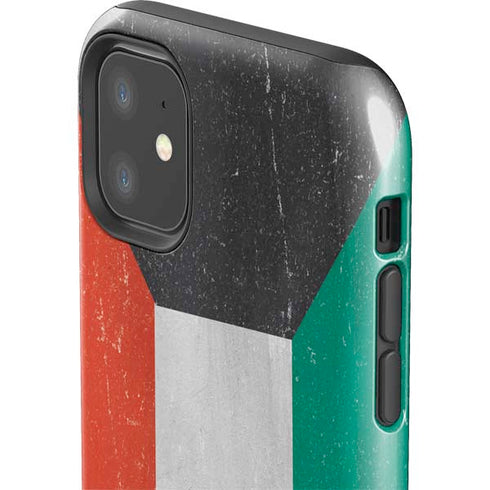 Kuwait Flag Distressed iPhone 11 Impact Case