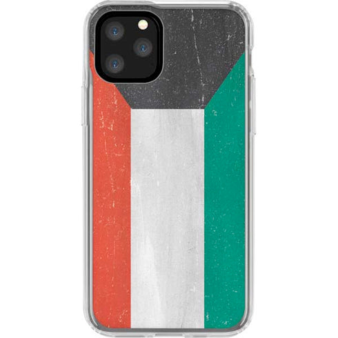 Kuwait Flag Distressed iPhone 11 Pro Clear Case