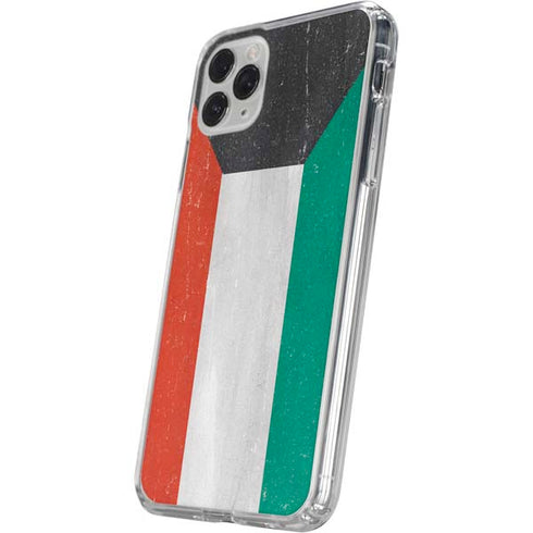 Kuwait Flag Distressed iPhone 11 Pro Clear Case