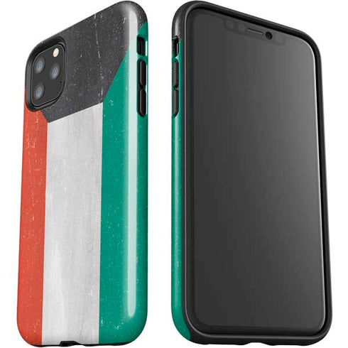 Kuwait Flag Distressed iPhone 11 Pro Max Impact Case