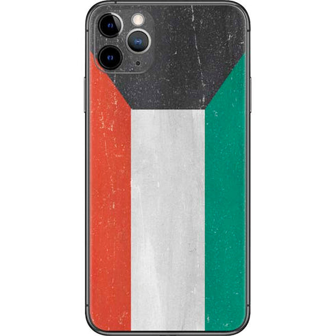 Kuwait Flag Distressed iPhone 11 Pro Max Skin