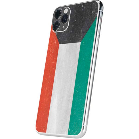 Kuwait Flag Distressed iPhone 11 Pro Max Skin
