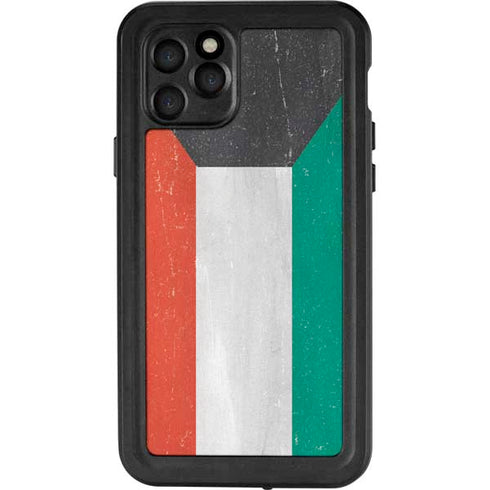 Kuwait Flag Distressed iPhone 11 Pro Waterproof Case