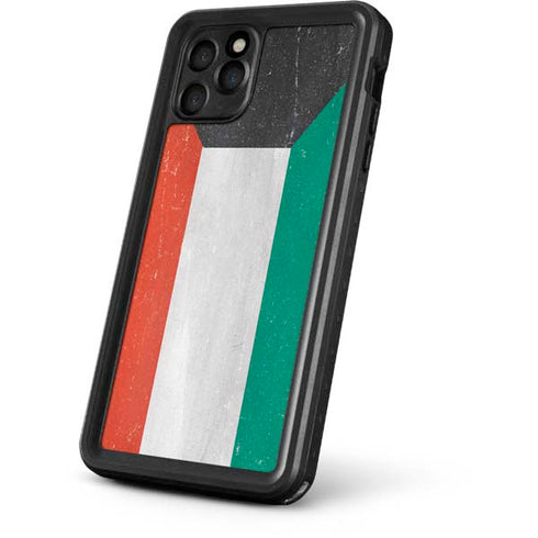 Kuwait Flag Distressed iPhone 11 Pro Waterproof Case