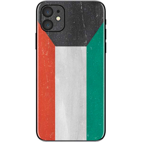 Kuwait Flag Distressed iPhone 11 Skin