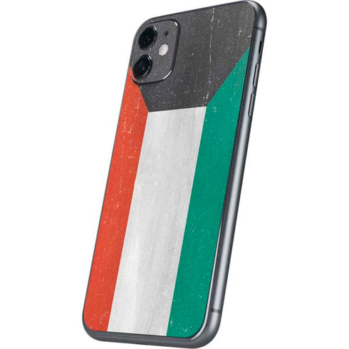 Kuwait Flag Distressed iPhone 11 Skin