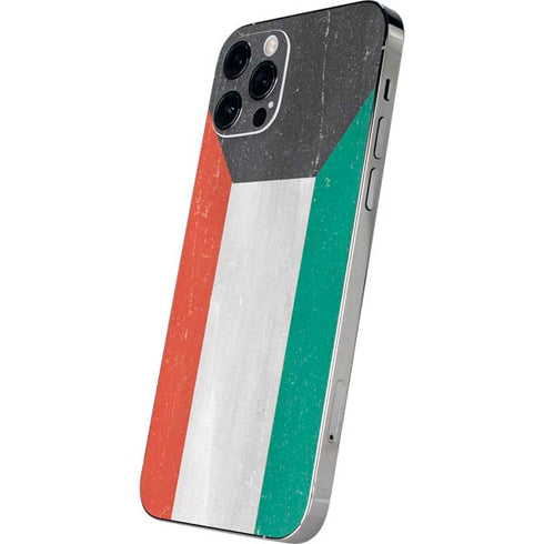 Kuwait Flag Distressed iPhone 12 Pro Skin