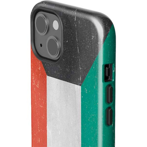 Kuwait Flag Distressed iPhone 15 Impact Case