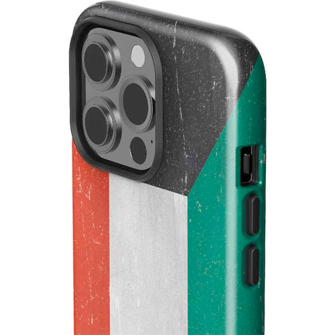 Kuwait Flag Distressed iPhone 14 Pro Impact Case