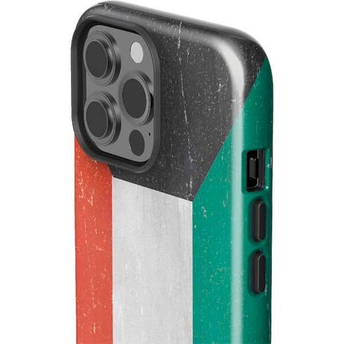 Kuwait Flag Distressed iPhone 14 Pro Max Impact Case
