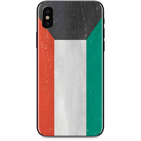 Kuwait Flag Distressed iPhone XS Max Skin