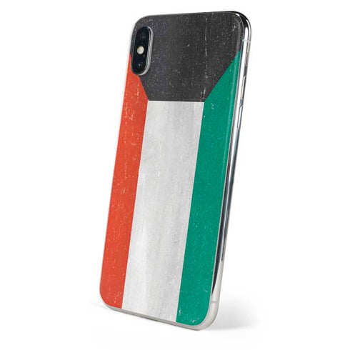 Kuwait Flag Distressed iPhone XS Skin