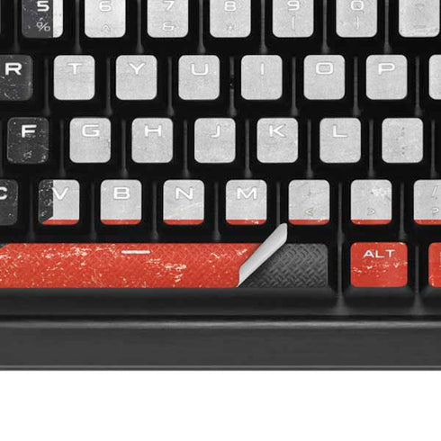 Kuwait Flag Distressed K95 RGB PLATINUM Mechanical Gaming Keyboard Skin