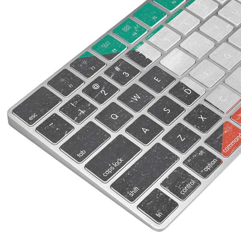 Kuwait Flag Distressed Magic Keyboard Skin