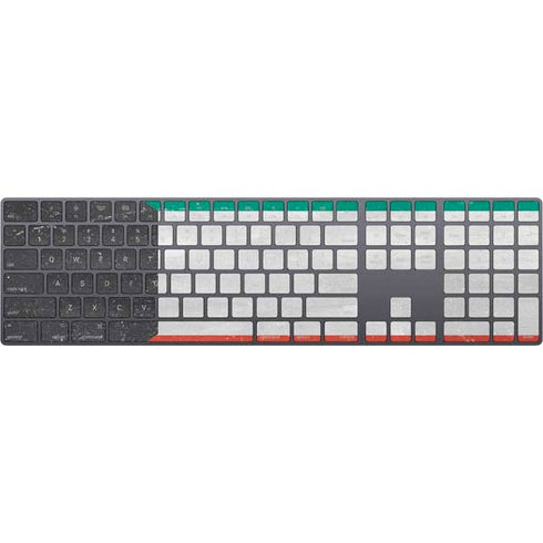 Kuwait Flag Distressed Magic Keyboard with Numeric Keypad Skin