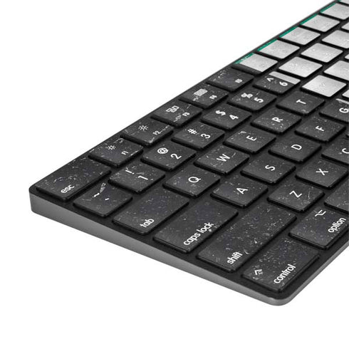 Kuwait Flag Distressed Magic Keyboard with Numeric Keypad Skin