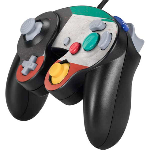 Kuwait Flag Distressed Nintendo GameCube Controller Skin