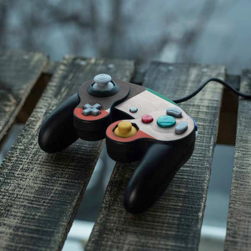 Kuwait Flag Distressed Nintendo GameCube Controller Skin