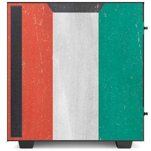 Kuwait Flag Distressed NZXT H510 Compact ATX Mid-Tower Case Skin