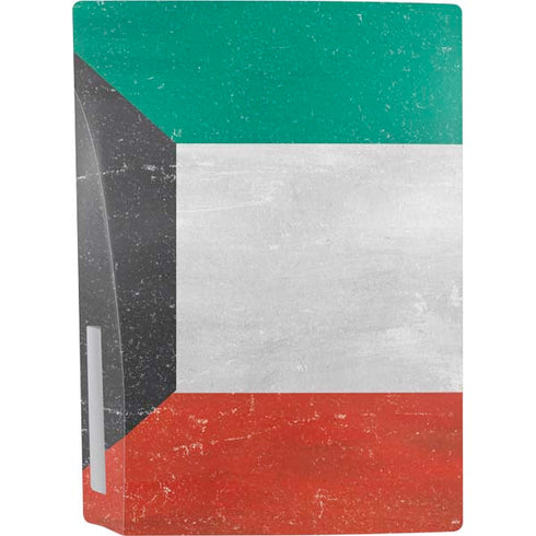 Kuwait Flag Distressed PS5 Console Skin