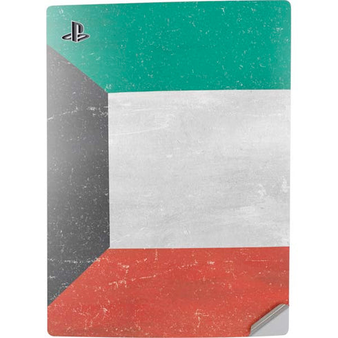 Kuwait Flag Distressed PS5 Digital Edition Console Skin