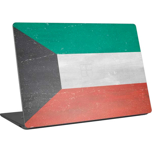 Kuwait Flag Distressed Surface Laptop 4 15in Skin