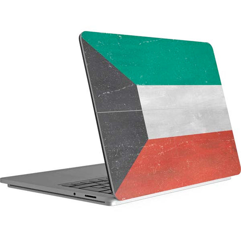 Kuwait Flag Distressed Surface Laptop Studio Skin